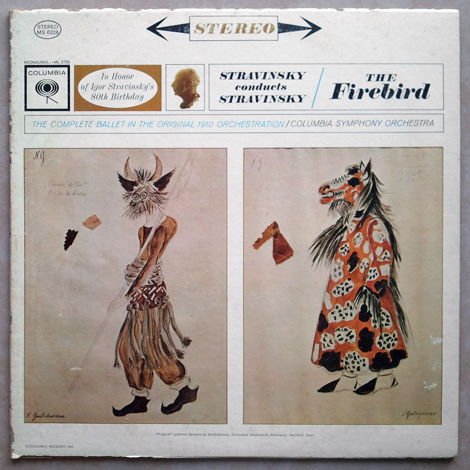 Columbia 2-eye/Stravinsky - conducts his The Firebird / EX