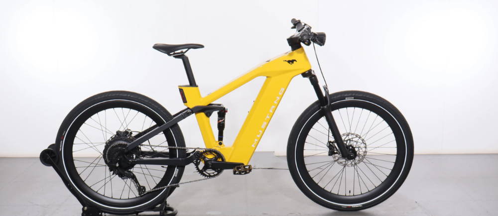 Ford Mustang electric bike on display
