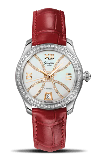 Lady Serenade Stainless Steel / Diamond / MOP - Index Line / Alligator