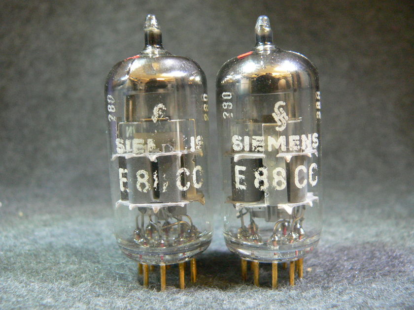 Siemens E88CC 6922, Pair NOS, Gold Pin, West Germany Low Noise and Platinum Matched