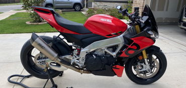2023 APRILIA TUONO V4 1100 motorcycle for rent near Buda, TX