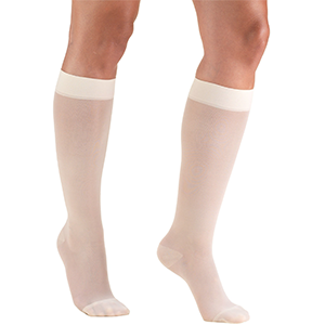 Ladies' Knee High Closed Toe Sheer Stocking in Ivory