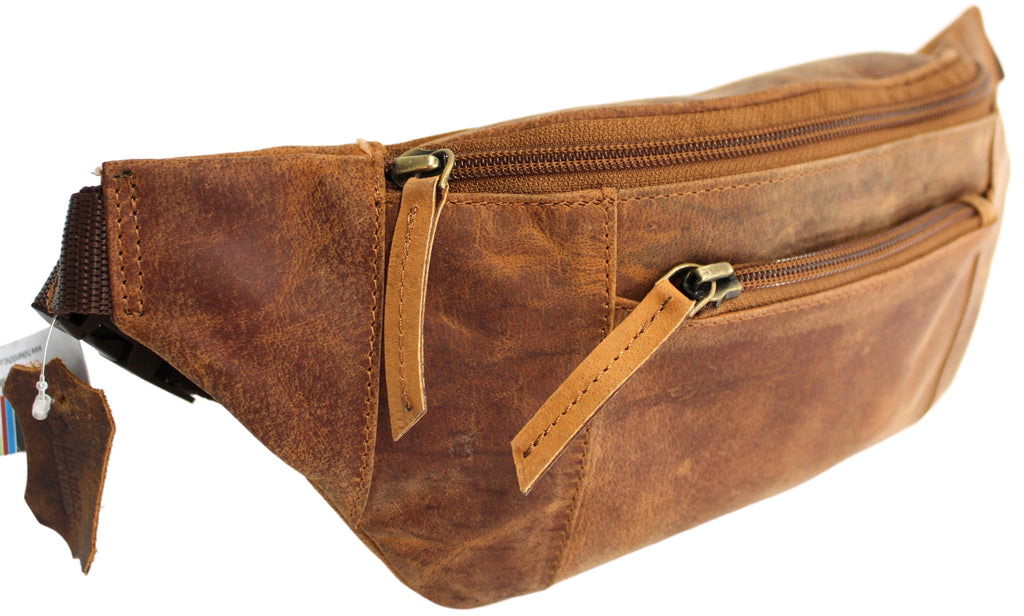 Quality Full Grain Hunter Leather Waist Bag Style 72003 - Image 9