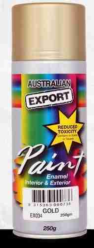 Aussie Export Spray Paint Gold Export 250Gm