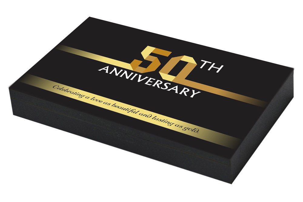 Golden Invitation for 50th Anniversary