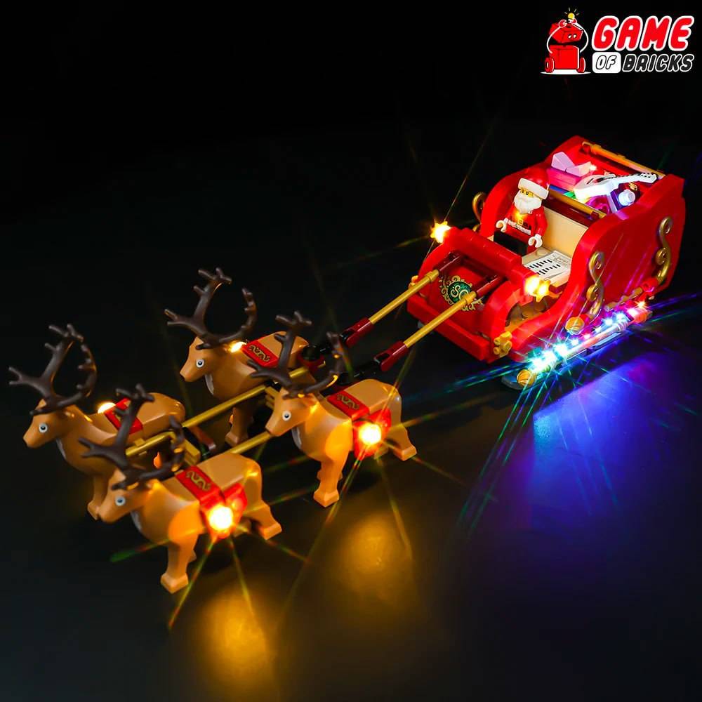The Lego Santa's Sleigh 40499 set.
