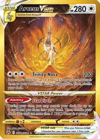 Arceus VSTAR from Pokemon TCG's Sword & Shield: Crown Zenith. 