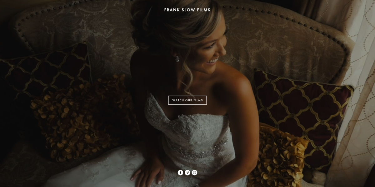 Screenshot of Frank Slow Films, from the videography websites collection.