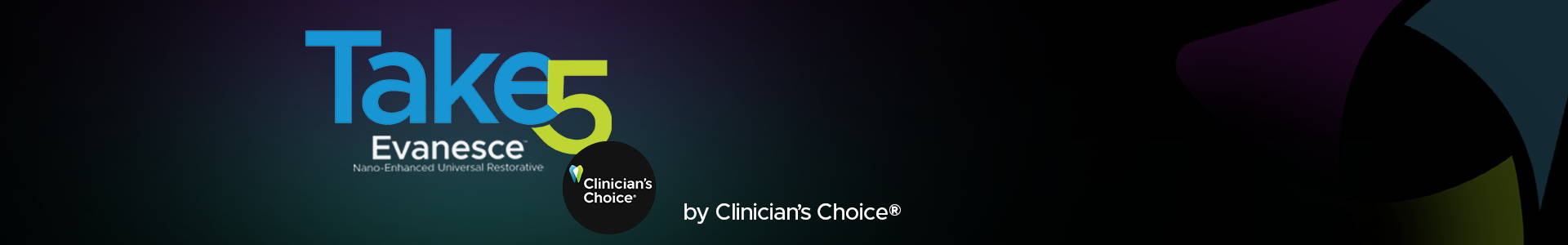 blog banner with Take 5 logo and Clinicians Choice logo