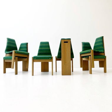 Set aus 6 Vintage Holzstühlen von Benze Möbel