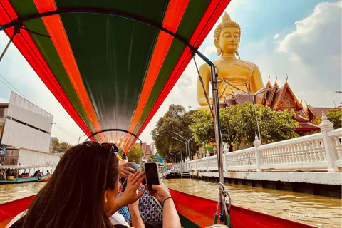 2 hour Hidden Bangkok Longtail Boat Tour to Big Buddha&Canal Life