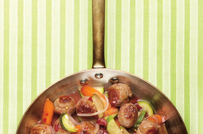 Boulettes de porc aigres-douces aux prunes