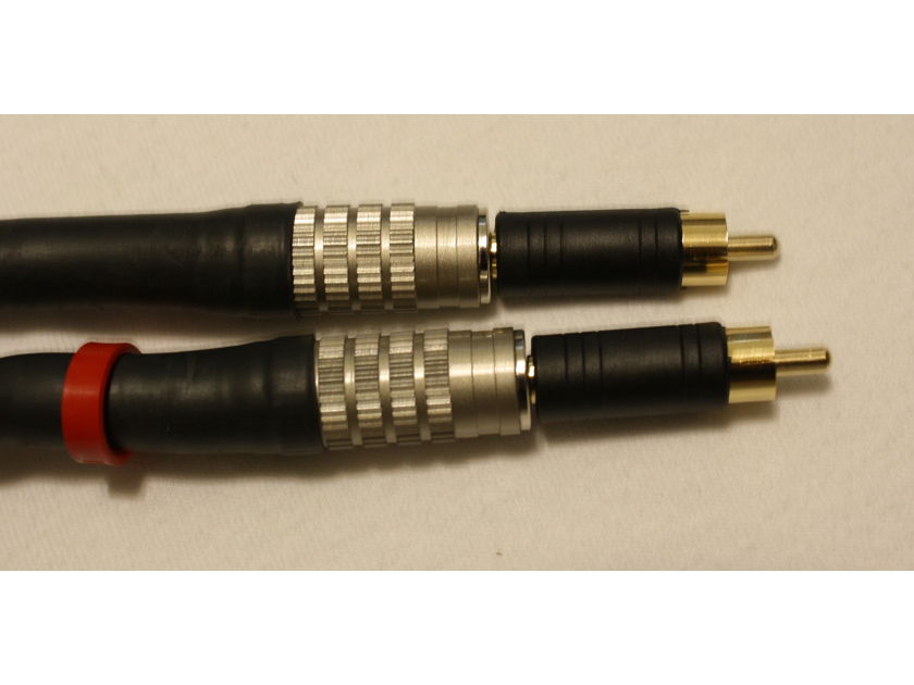Transparent Audio Reference Gen 5 Lo Z RCA to 3.5mm Jack Interconnects (with adapters). Pair. 10ft