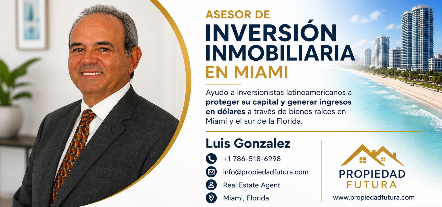 Asesor de inversión inmobiliaria en Miami