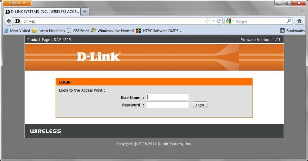 d -link login account