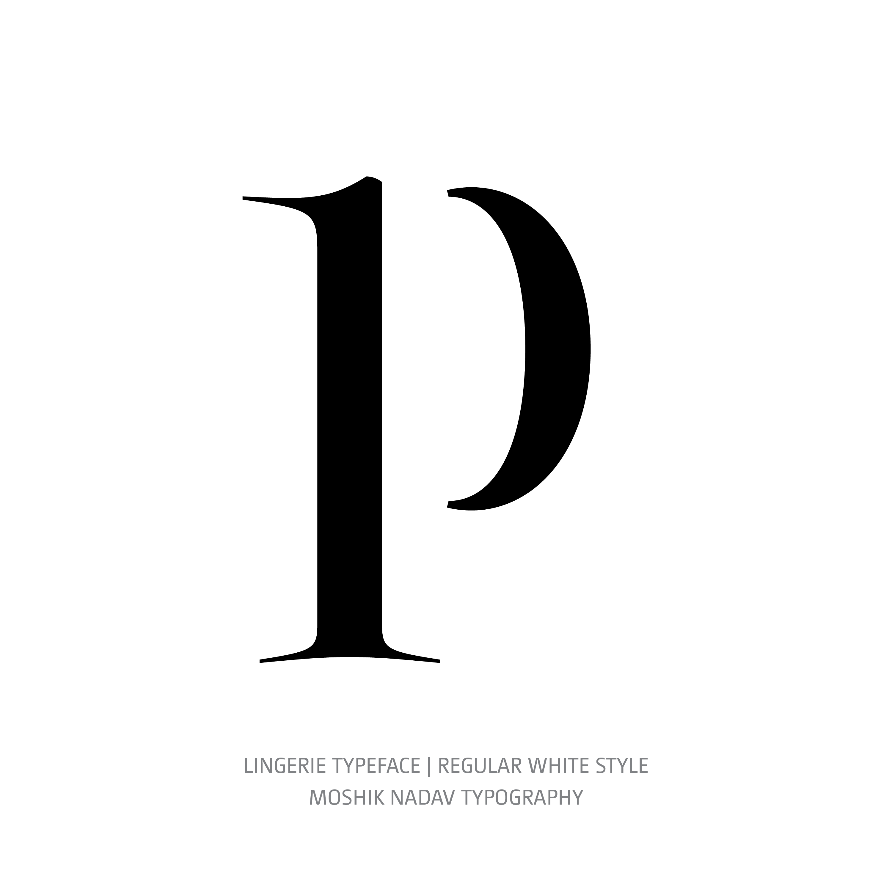 Lingerie Typeface Regular White p