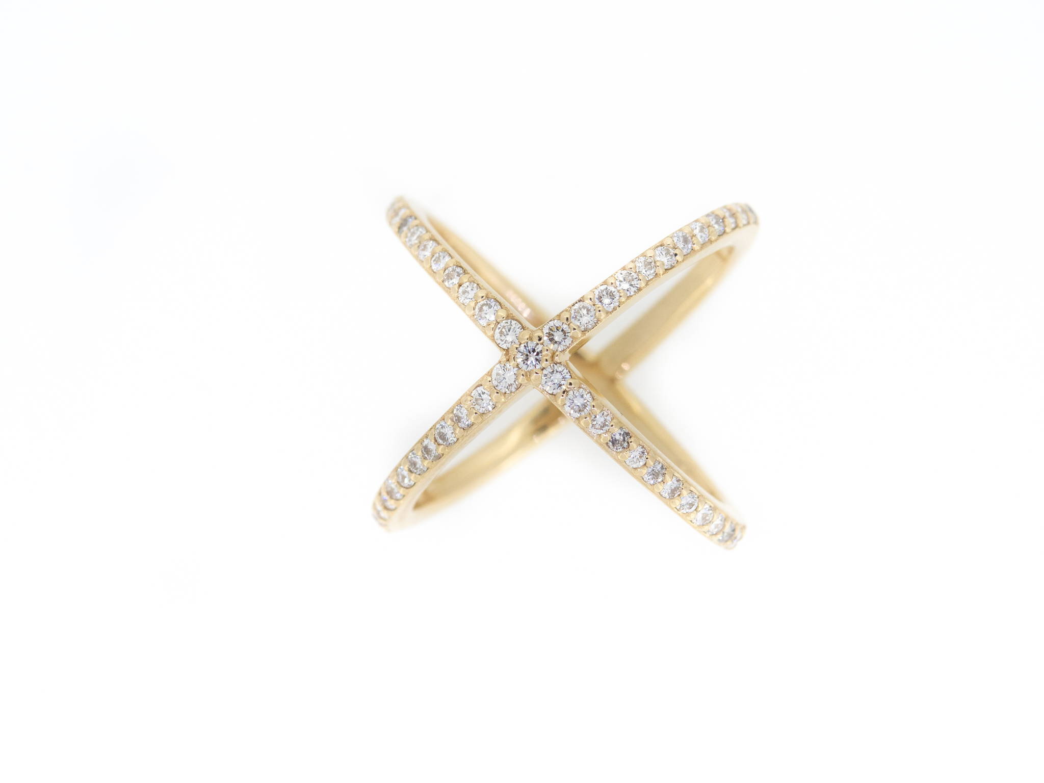 diamond x ring