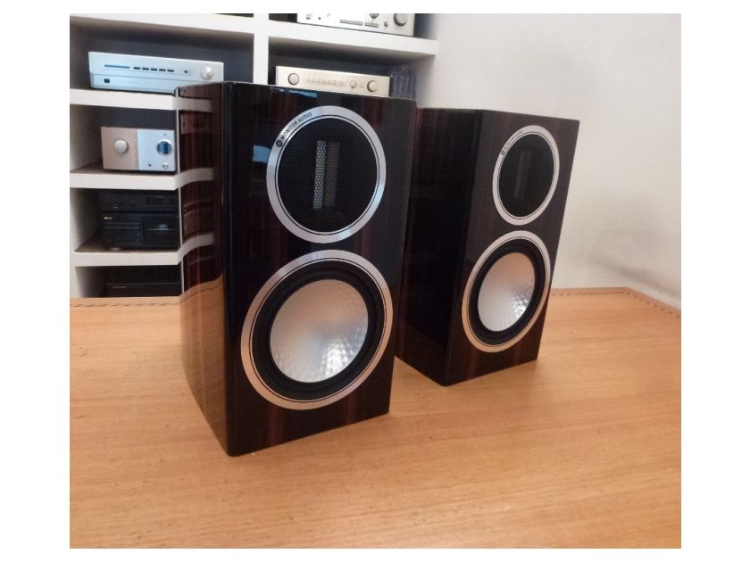 Monitor Audio Gold 100 Speakers w/ Luxury Piano Ebony Upgraded Finish