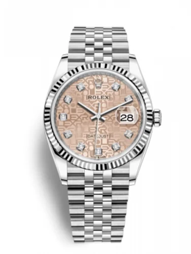 Rolex Datejust 36 Pink Computer Dial Diamonds