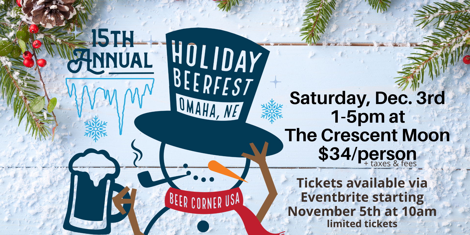 15th Annual Holiday Beerfest promotional image