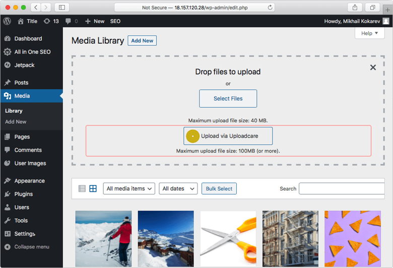 Integrating Uploadcare plugin with WordPress Integrating Uploadcare plugin with WordPress
