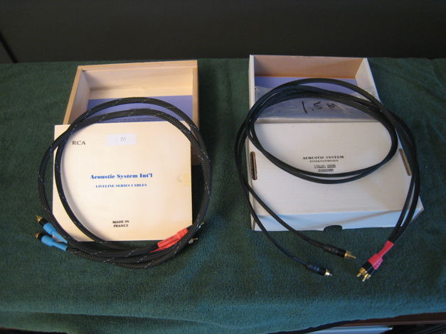 Acoustic Systems Intl. LiveLines Interconnects (RCA) 1m...