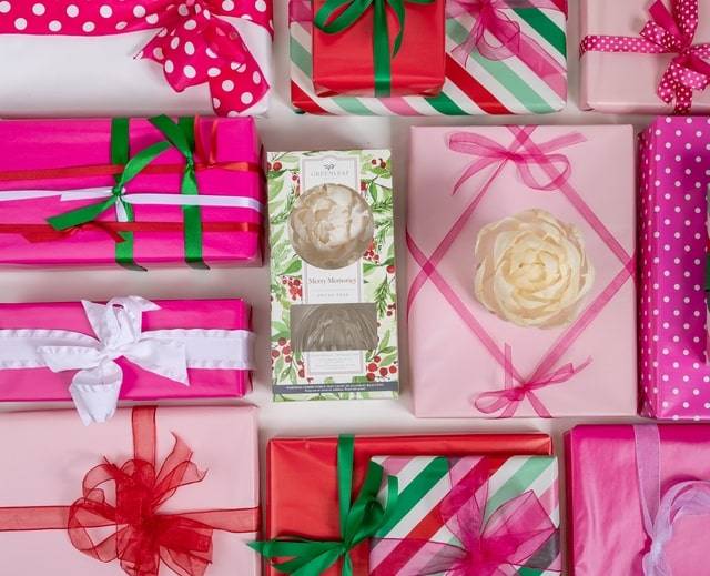 Raz Imports Wooden Sleigh With Winter Natural Arrangement and Pinecone Christmas Home Decor