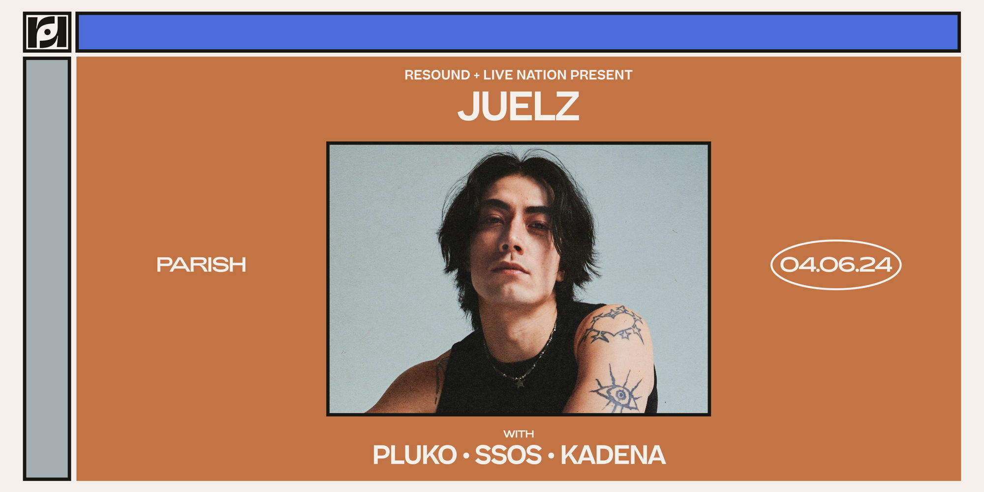 Resound Presents: Juelz - Floorspace Tour w/ Pluko, SSOS, & Kadena at Parish promotional image