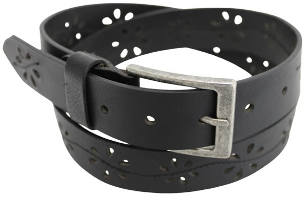 Genuine Leather Floral Ladies Belt 43038 - Image 4