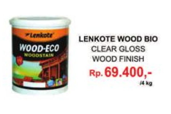 Promo Harga Avian Lenkote Wood Eco Clear Gloss Wood Finish 4 Kg Di