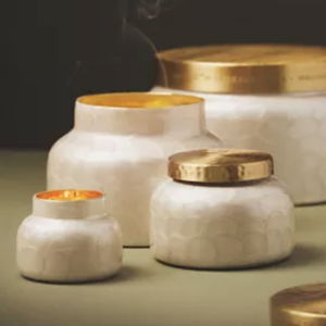 Capri Blue Volcano Capiz Jar Candle​