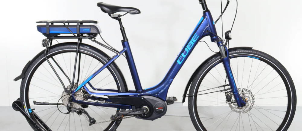 a Cube Touring Hybrid Pro 500 electric city bike