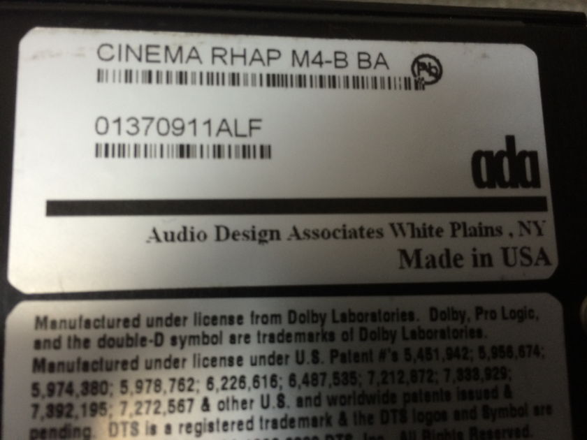 Audio Design Associates Cinema Rhapsody Mach IV - B