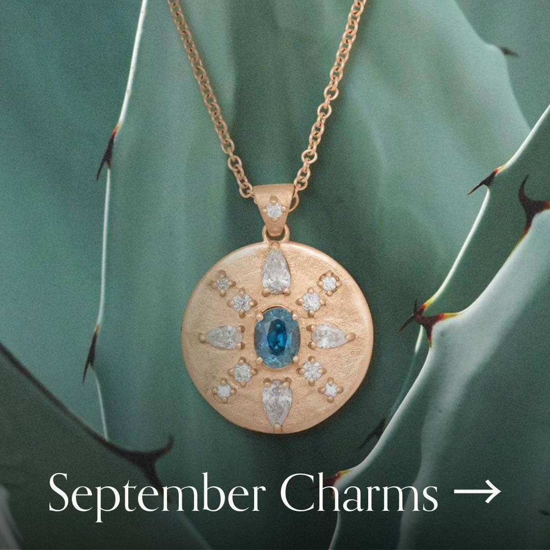 september birthstone charms necklaces