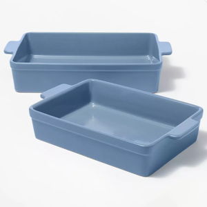 2pc Stoneware Rectangle Baking Dish Set - Figmint™