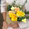 Citrine Yellow Rose Bouquet