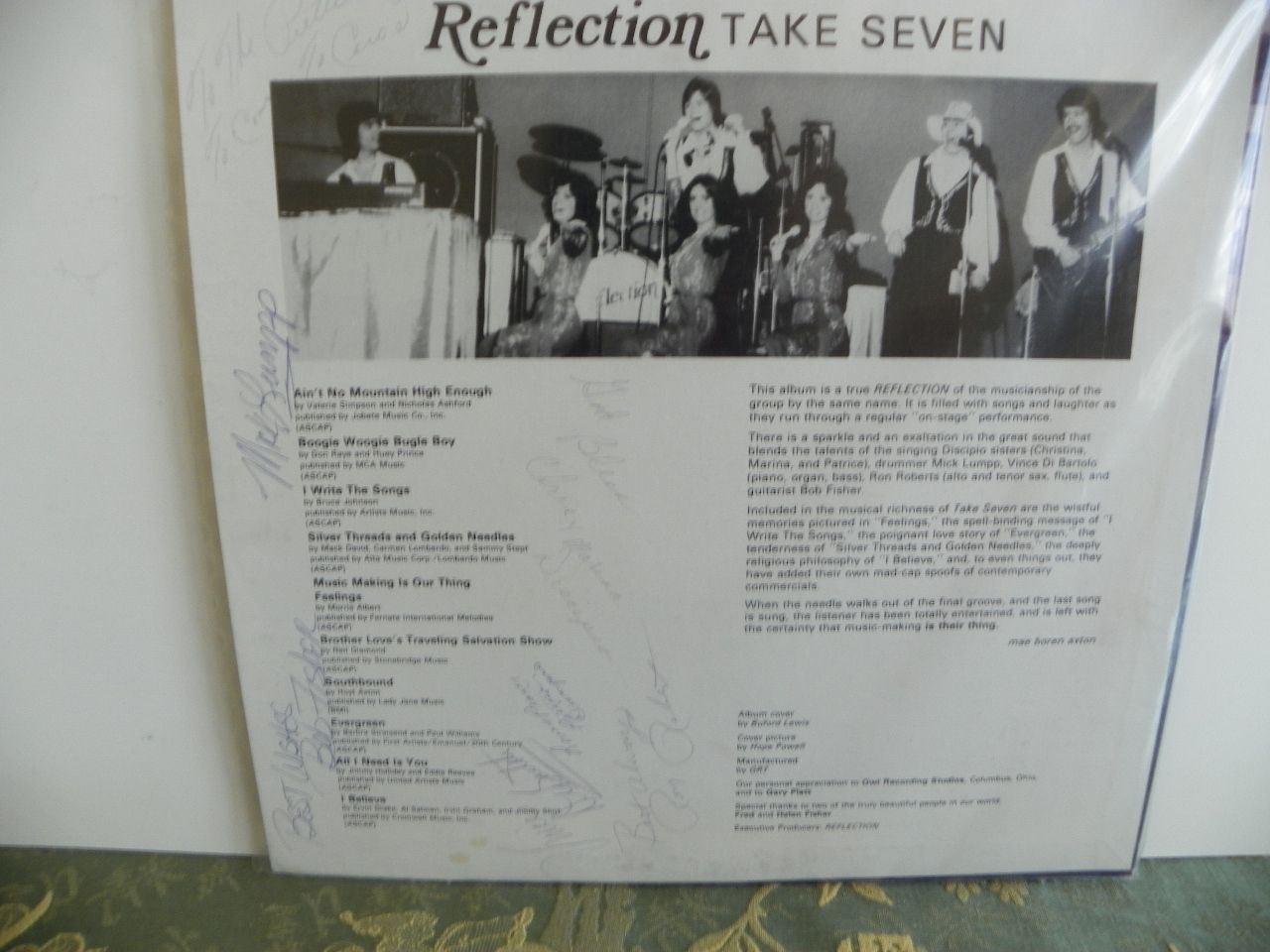 REFLECTION - TAKE FIVE Very Rare Signed by Members of t... 2
