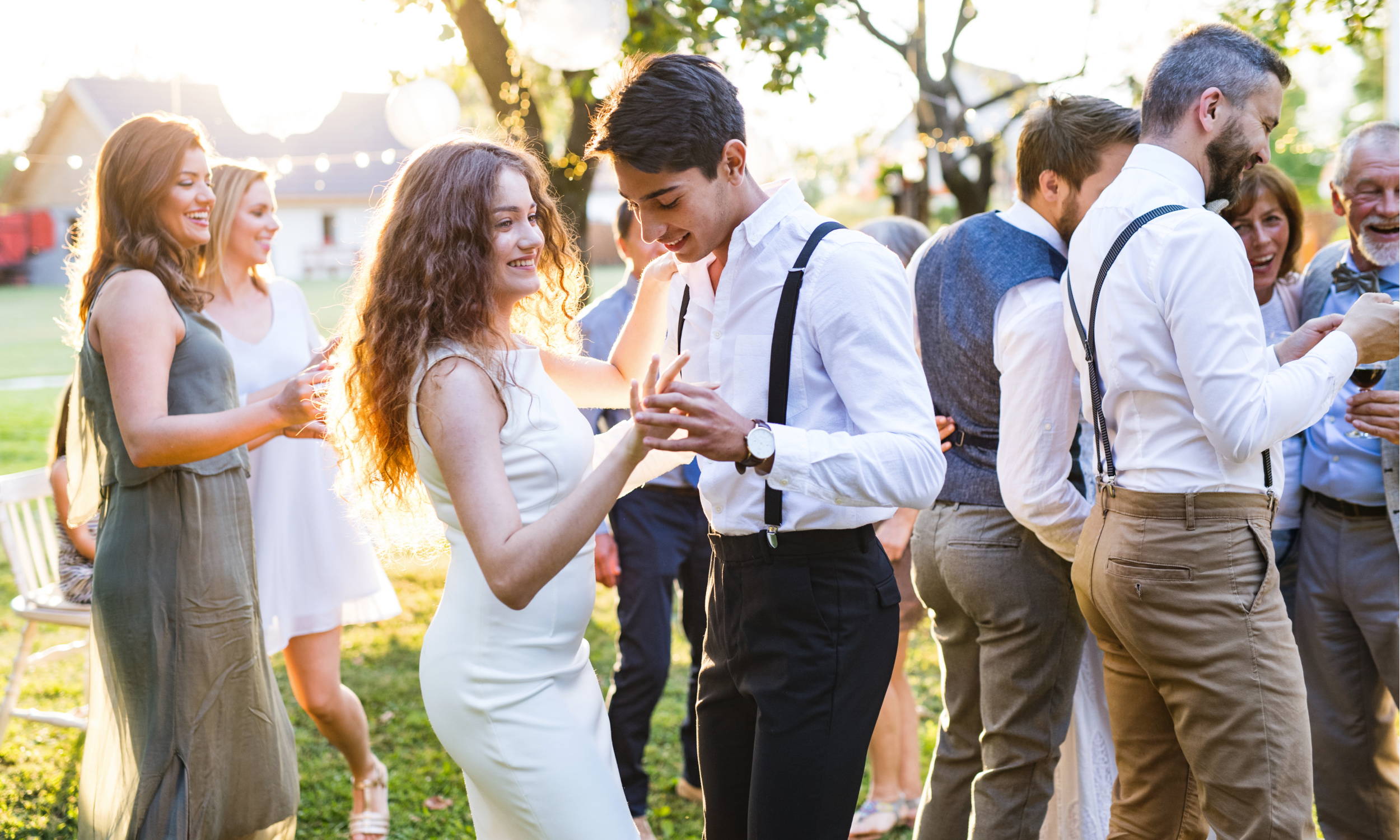 Guests Dancing at Wedding