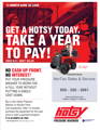 Hotsy 12 month same as cash 2023 promo flyer