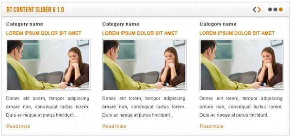BT Content Slider - слайдер материалов в Joomla