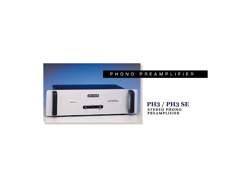 Audio Research Phono Preamp PH3-SE Special Edition