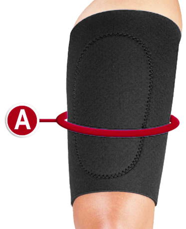 THIGH SUPPORT MEASUREMENT LOCATION