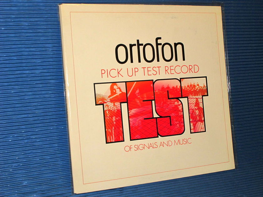 ORTOFON PICK UP TEST RECORD OF SIGNALS AND MUSIC   - Ortofon 0002  - Danish Pressing