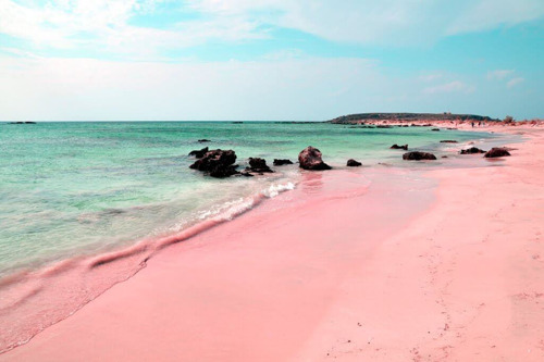 Розовый пляж Элафониси (из Ханьи)