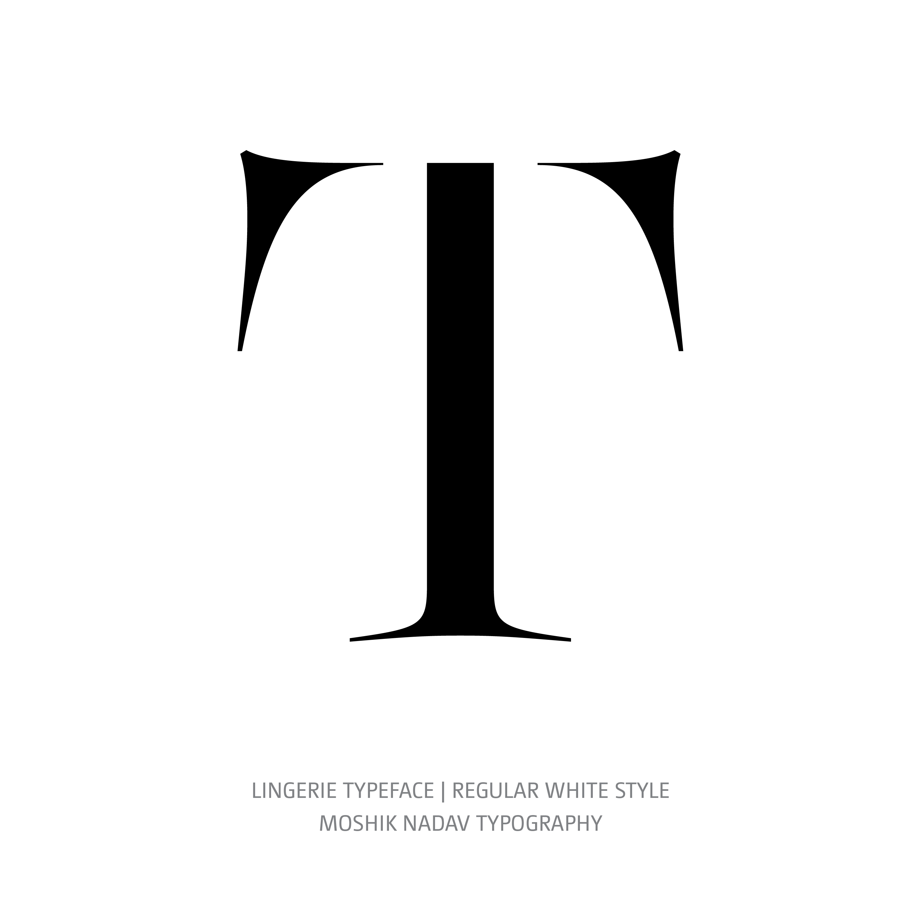 Lingerie Typeface Regular White T