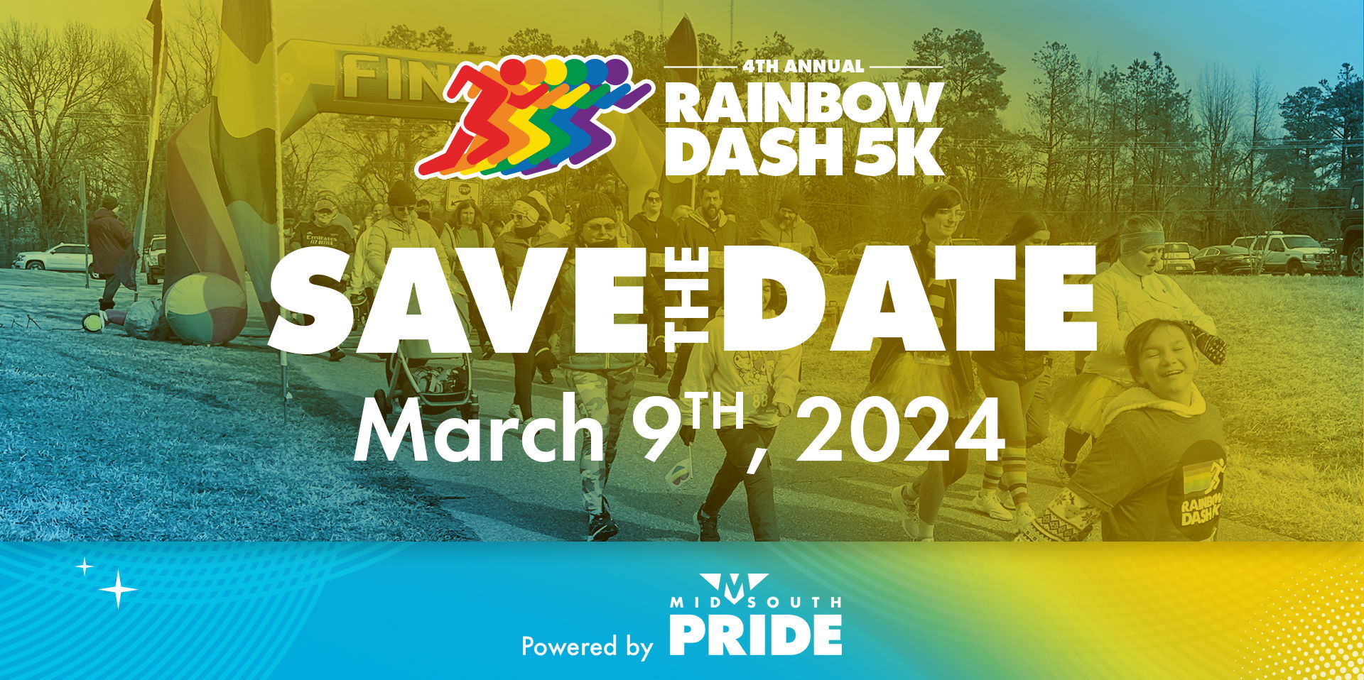  4th Annual Rainbow Dash 5K promotional image