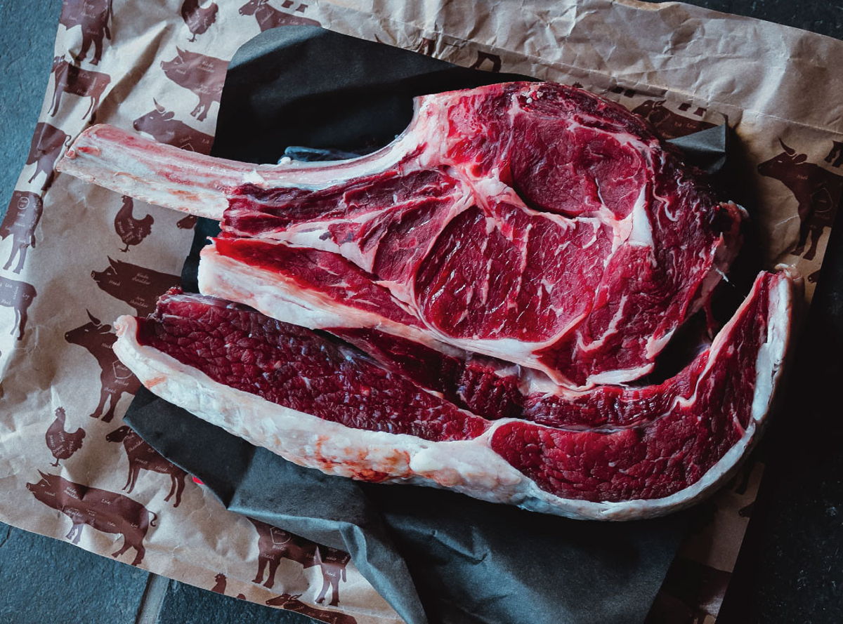 Dry Aged Ribeye Steak frisch von der Metzgerei Heigl bei Memmingen