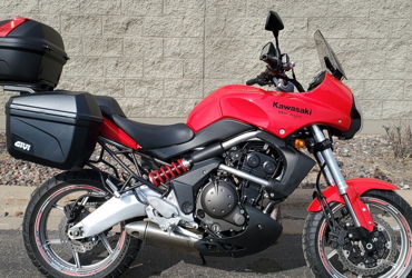 2008 KAWASAKI KLE650A8F VERSYS motorcycle for rent near Ham Lake, MN