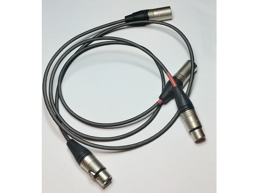 Silver Teflon XLR Balanced Interconnects Balanced XLR Cable 3 Foot Pair