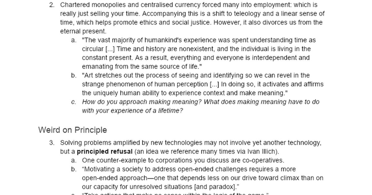 Conversation Retrieved - Douglas Rushkoff Fireside - Google Docs